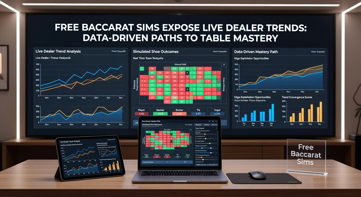 Graph charting baccarat win rates from simulations versus live dealer data, highlighting trend convergences over 50,000 hands
