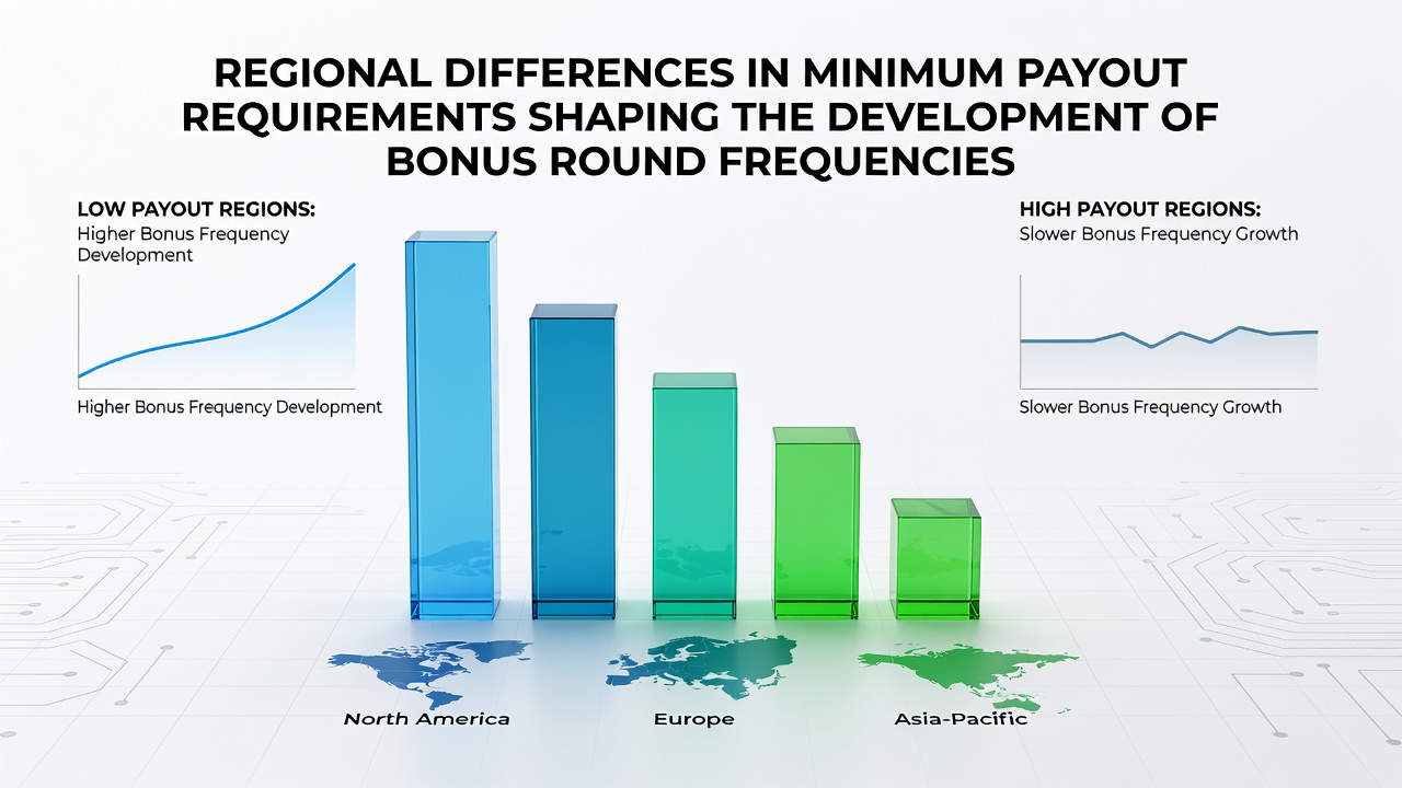 Technical diagram of five-reel slot bonus frequency calibration under different regional payout rules