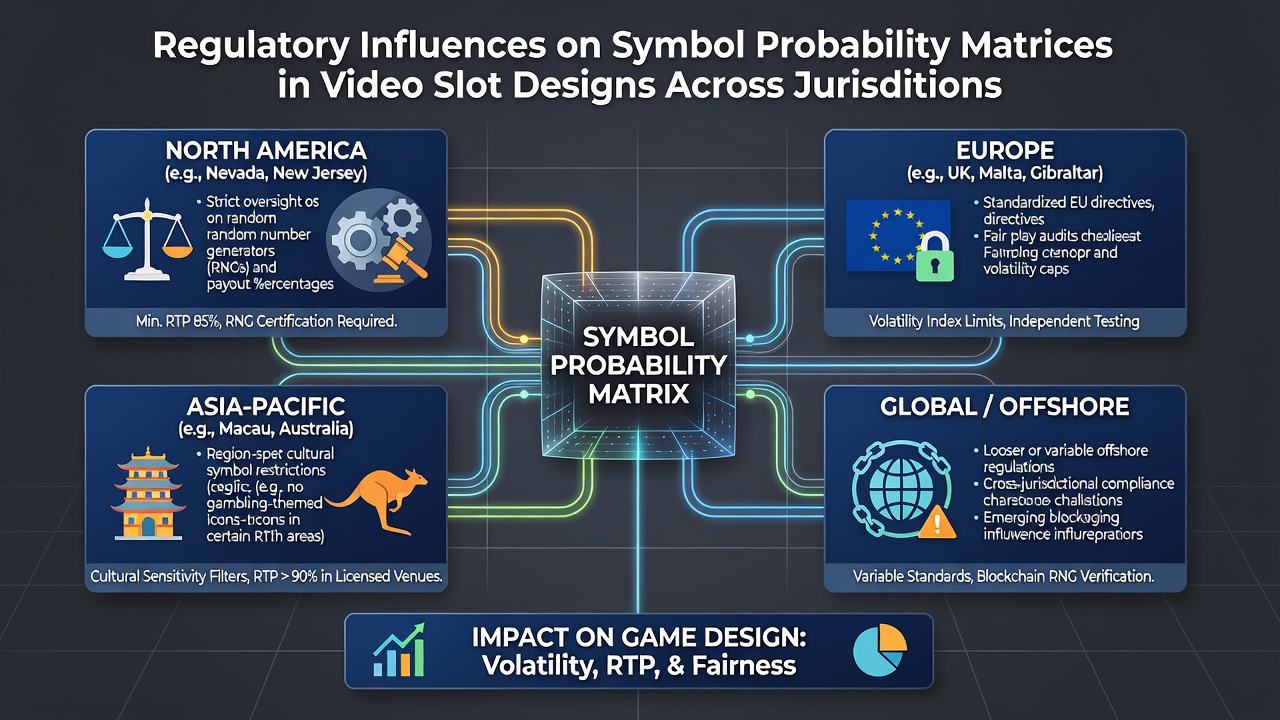 Comparison charts of symbol probability matrices approved in Nevada versus Malta jurisdictions