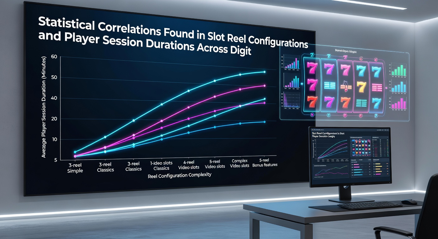 Player session duration charts overlaid on digital slot interfaces across mobile and desktop platforms