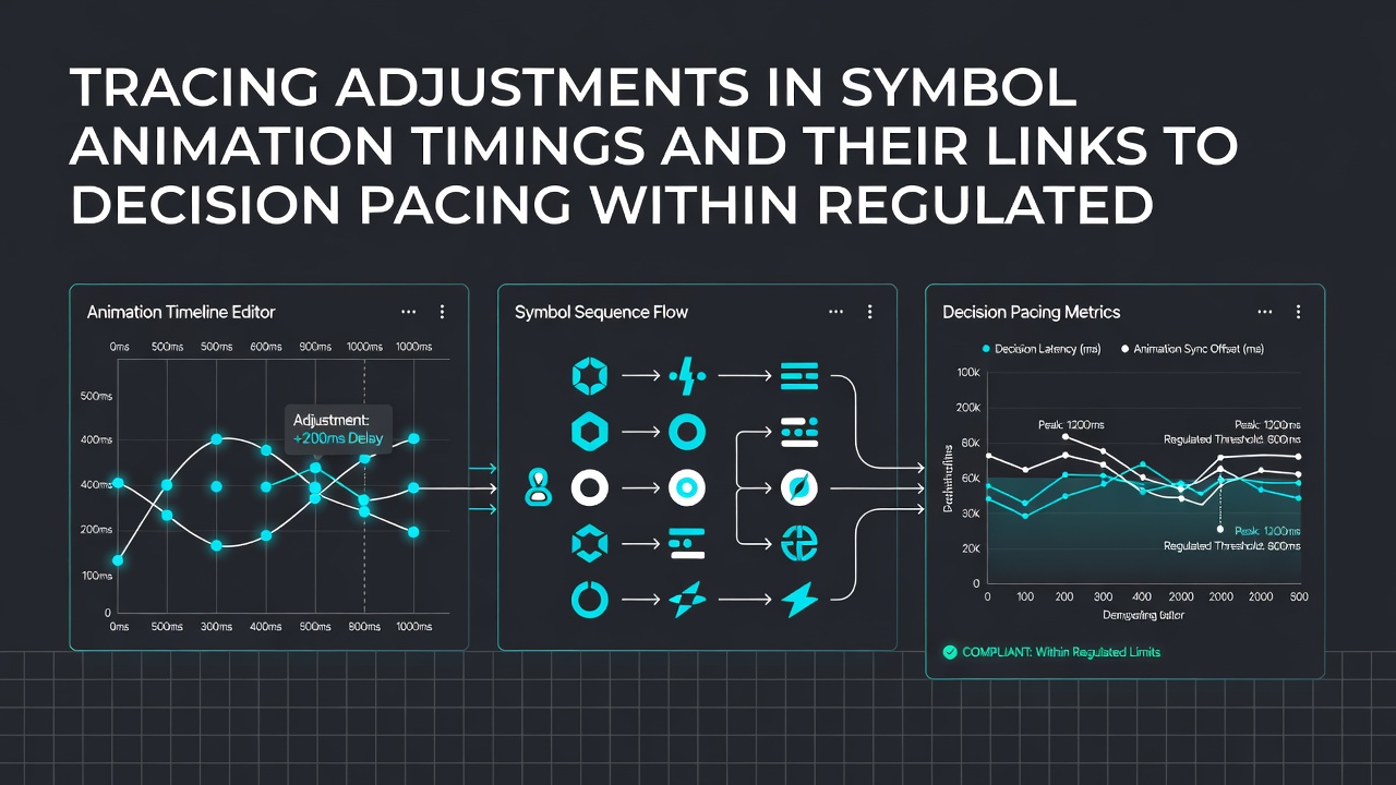 Regulatory compliance dashboard displaying symbol timing metrics across multiple jurisdictions
