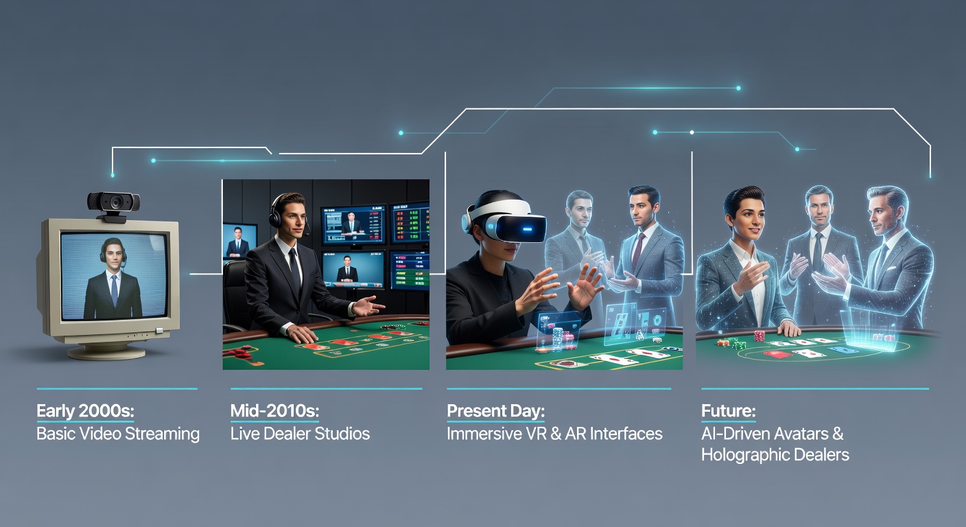 Modern virtual dealer setup with VR integration and real-time player feedback systems